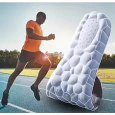 Palmilha 4D Tecnologia Ortopédica Anti Impacto Pronada Alívio Dor Pés Conforto Tênis Sapato Bota Macia Caminhada Corrida
