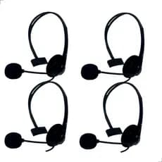 Kit Até 4 Fone Ouvido Headset Com Microfone para Pc Notebook Computador Call Cancelamento de Ruido