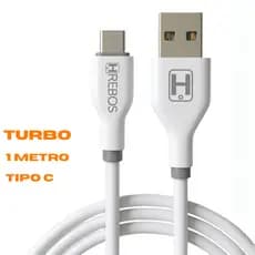 Cabo USB para Tipo-C 3A 1 Metro Carregamento Rápido Compatível com Celular E Tablet