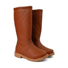 Bota Infantil Menina Coturno Delicado Detalhe Feminina Lançamento Inverno