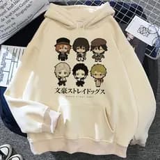 Moletom Canguru Com Capuz Unissex Bungo Stray Dogs Chuuya Nakahara Estilo Coreano Japonês Pullover