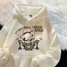 Moletom Canguru Coreano Ins Hoodie Novo Doce Estilo Bonito Dos Desenhos Animados Promoção