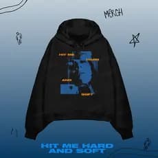 BILLIE EILISH X LOST LOVE HIT ME HARD E SOFT Merch Hoodie Vintage Moda Solto Impresso Moletom Unissex  Casual Pulôver