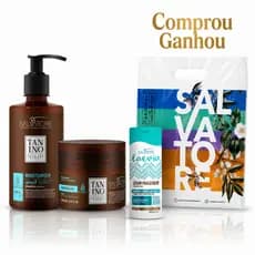 Kit Shampoo 300ml Máscara Condicionadora 250ml Tanino Therapy Moisturizer Salvatore Hidratação