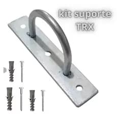 Kit Suporte de Teto/Parede para Balanço, Rede, TRX e Columpio – Alta Resistência com Buchas e  Parafusos