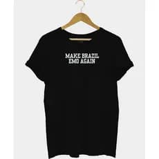 Camiseta Masculina Make Brazil Emo Again - Camisa algodão