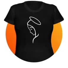 Baby Look Maria - Camiseta Feminina algodão católica religiosa jesus
