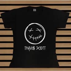Baby Look Travis Scott - Camiseta feminina algodão show