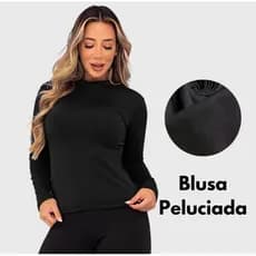 Camisa Térmica de Outono e Inverno com Forro de Lã Base Blusa de Manga Comprida de Alta Elasticidade