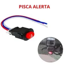 Botão Pisca alerta Universal Adaptação