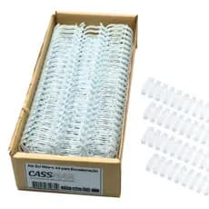 Wire-o para Encadernação 2x1 A4 Branco 1 1/4 270 fls 04un