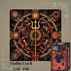 Kit Toalha ExuII + Tarot Exu 36 Cartas