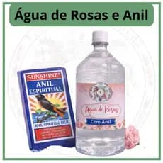 Kit Água de Rosas 1 Litro e Anil em Pó Wagi Africano Original