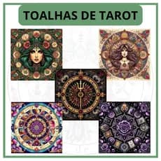 Toalha para Jogo de Tarot 0,70x0,70cm