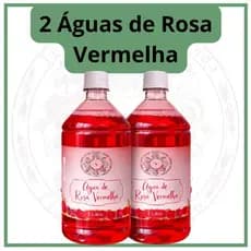 Kit Água de Rosa Vermelha Exclusiva 2 Unidades 1 Litro