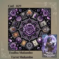 Kit Toalha Mulambo + Tarot Maria Mulambo 36 Cartas