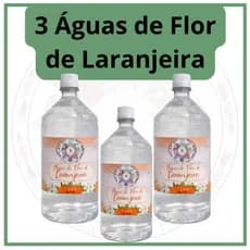 Kit 3 Unidades Água de Flor de Laranjeira 1 Litro