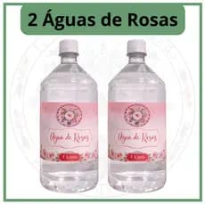 Kit Água de Rosas 1 Litro 2 Unidades
