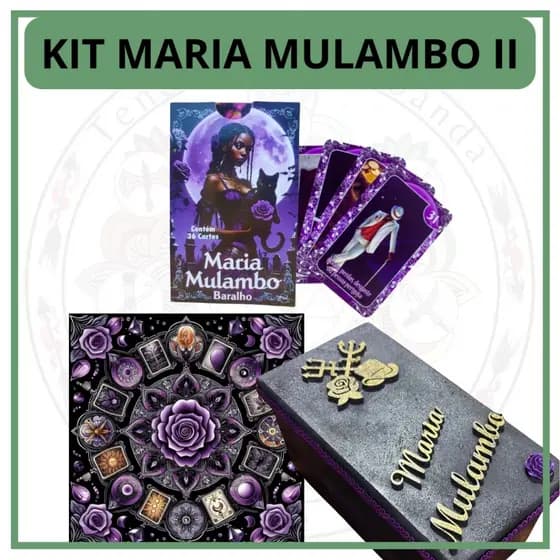 KIT Maria Mulambo - Caixa, Tarot, Toalha de Tarot