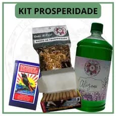 Kit Prosperidade com Alfazema 1 Litro Banho de Ervas 40g Anil em Pó Africano Wagi Original  e 1 Caixa Defumador Tablete
