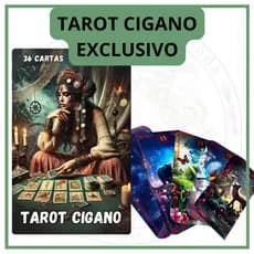 Tarot Cigano Exclusivo 36 Cartas Plastificado com Manual