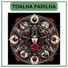 Toalha para Jogo de Tarot 0,70x0,70cm Padilha