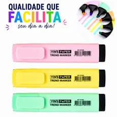 Kit Marca Texto Pastel Marca Texto para Faculdade Escolar Marca Texto para Resumo Escritório