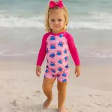 Macacão Maiô Infantil Feminino Praia Piscina Natação Macaquinho Uv