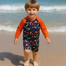 Macacão Macaquinho Masculino Moda Praia Roupa de Piscina e Natação Menino