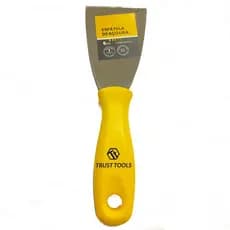 Espátula Multiuso de Aço Lisa 6cm/60mm Cabo Plástico - Trust Tools