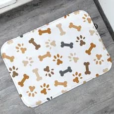 Tapete Pet Ossinho p/ Comedouro 40x60 Antiderrapante