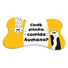 Tapete Osso para Gato e Cachorro Pet Comedouro Cadê? Antiderrapante
