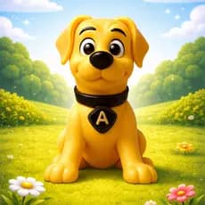 Cachorro Brinquedo Vinil Infantil Bebê atóxico 9 meses Akta Dog Articulado
