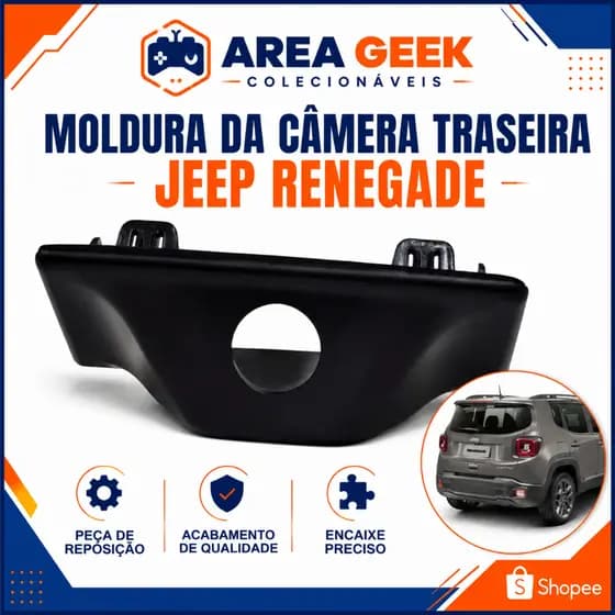 Moldura Para Câmera De Ré Jeep Renegade reposição padrão Original