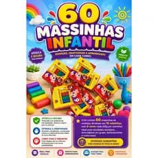 60 MASSINHAS DE MODELAR PARA CRIANÇAS INFANTIIL