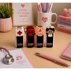 Carimbo de Bolso Trodat Pocket 9511 com Aplique Medico - Carimbos Enfermagem, COREN