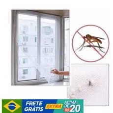 Tela Mosquiteira Rede Anti Inseto Mosquito Pernilongo Para Janela Com Fita Adesiva Carrinho Bebe