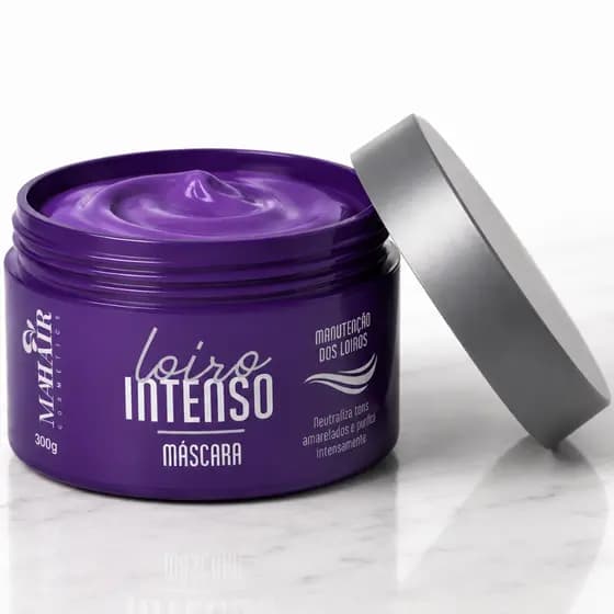 Máscara Capilar Loiro Intenso 300g Mahair Linha Matizadora - Promoção!
