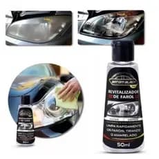 Revitalizador de Farol tira o amarelado e fosco EXTERNO, não seve para faróis LIXADOS, POLIDOS,