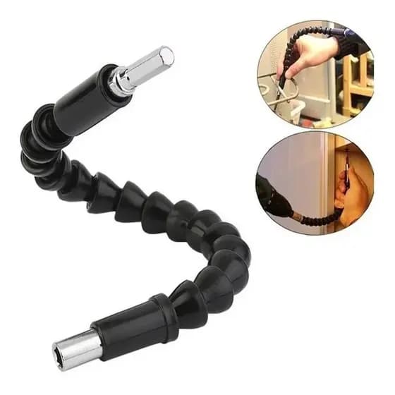 Extensor Magnético 300mm para Bits Parafusadeira Furadeira Manual Elétrica Flexível