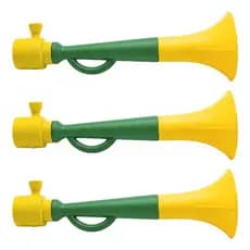 Kit 3 Corneta Buzina Vuvuzela 30cm Copa Do Mundo Brasil