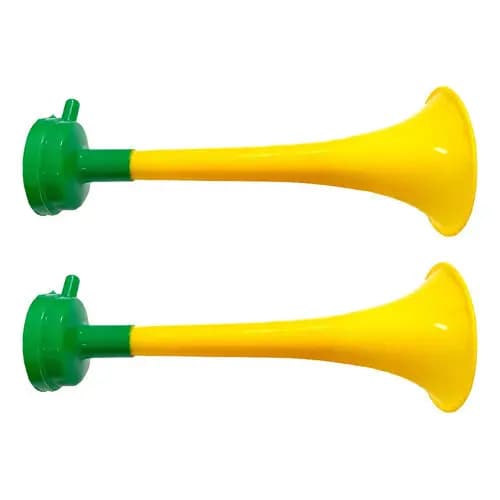 Kit 2 Corneta Buzina Vuvuzela 28 Cm Copa Do Mundo Brasil