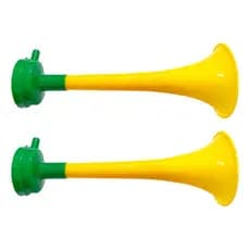 Kit 2 Corneta Buzina Vuvuzela 28 Cm Copa Do Mundo Brasil
