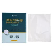 Embalagem a Vácuo Biodegradável 20x25cm - 100 Unidades