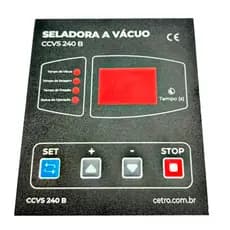 Adesivo do Painel para Seladora a Vácuo CCVS 240 (DZ 240)
