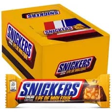 Chocolate Snickers Sabor Pé de Moleque 42g Caixa com 20 unidades