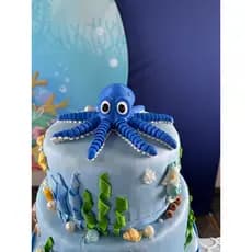 Polvo Articulado Flexível 3d Criativo 19cm Decoração Festas