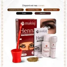 Henna Para Desing De Sobrancelhas Makiaj Promoção Original 1pç-4pçs