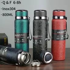 Garrafa Sport Térmica 800ml De Inox Dupla Camada Academia Presente Trabalho
