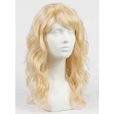 Peruca Fantasia Loira Ondulado Cabelo Cosplay Feminino Menina Festa Carnaval Dourada Longa